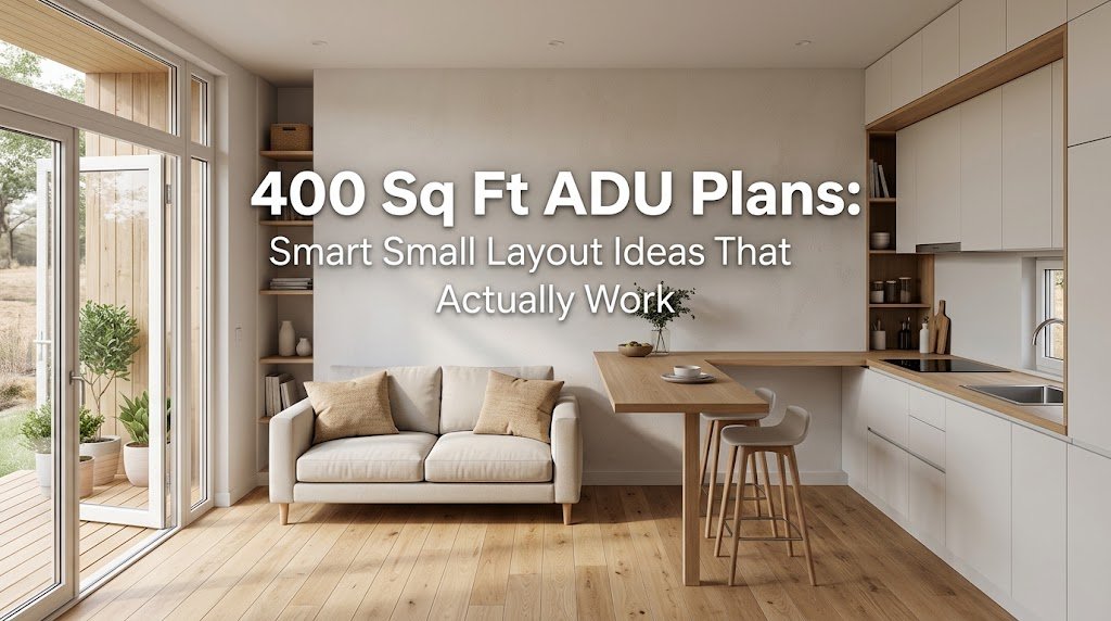 400 Sq Ft ADU Plans: Efficient Layout for Smaller Spaces