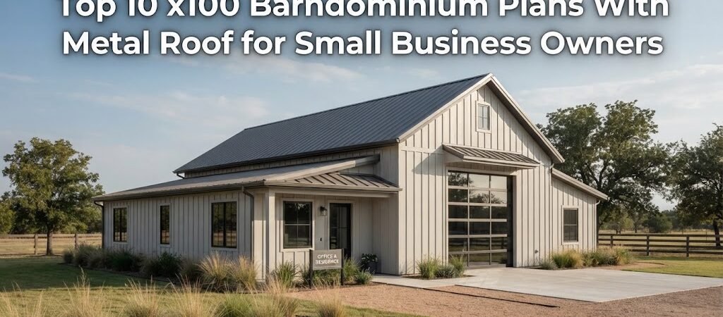 Top 10 x100 Barndominium Plans with Metal Roofs for Owners