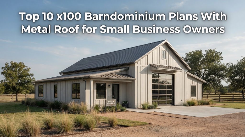 Top 10 x100 Barndominium Plans with Metal Roofs for Owners