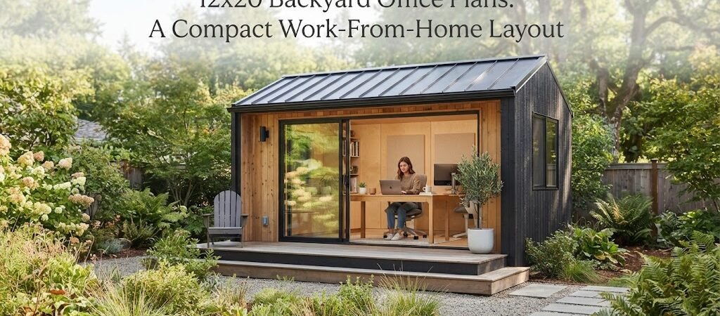 12×20 Backyard Office Plans: A Compact Work-From-Home Layout