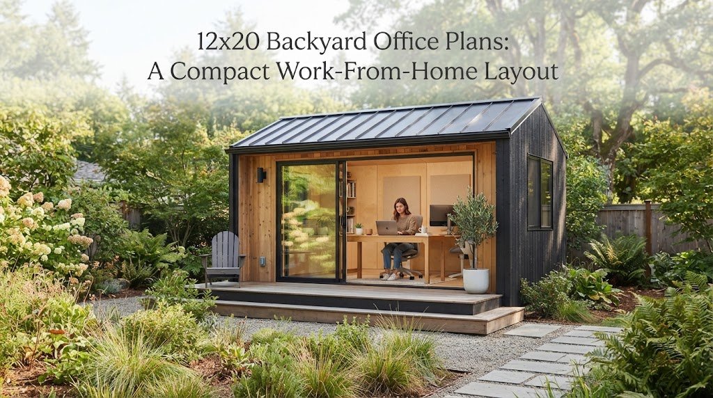 12×20 Backyard Office Plans: A Compact Work-From-Home Layout