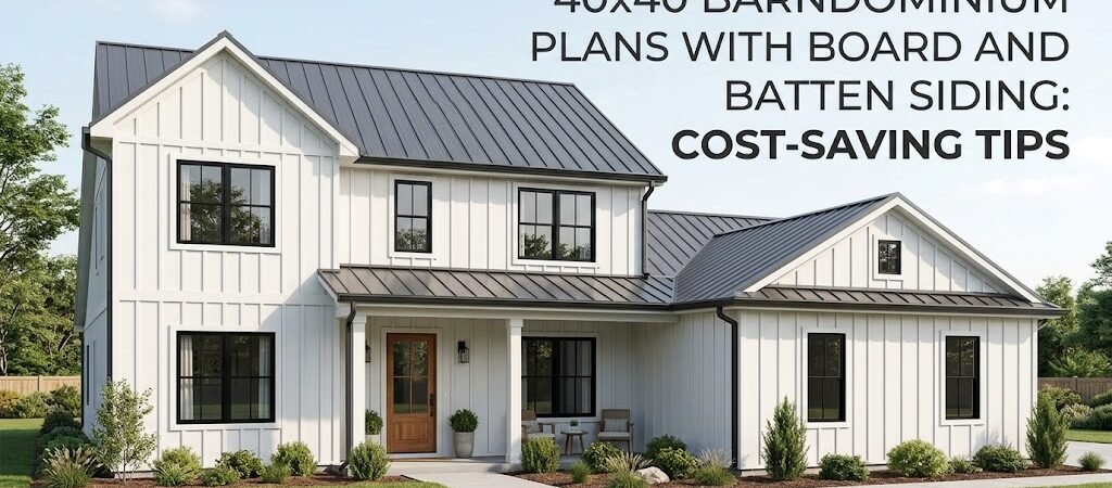 40×40 Barndominium Plans: Cost-Saving Board and Batten Tips