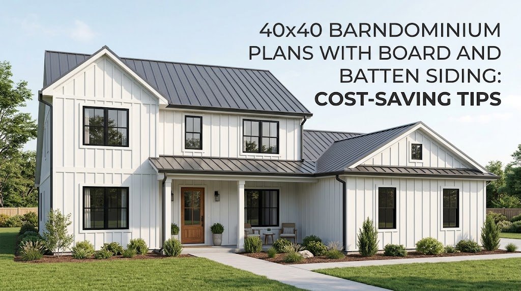40×40 Barndominium Plans: Cost-Saving Board and Batten Tips