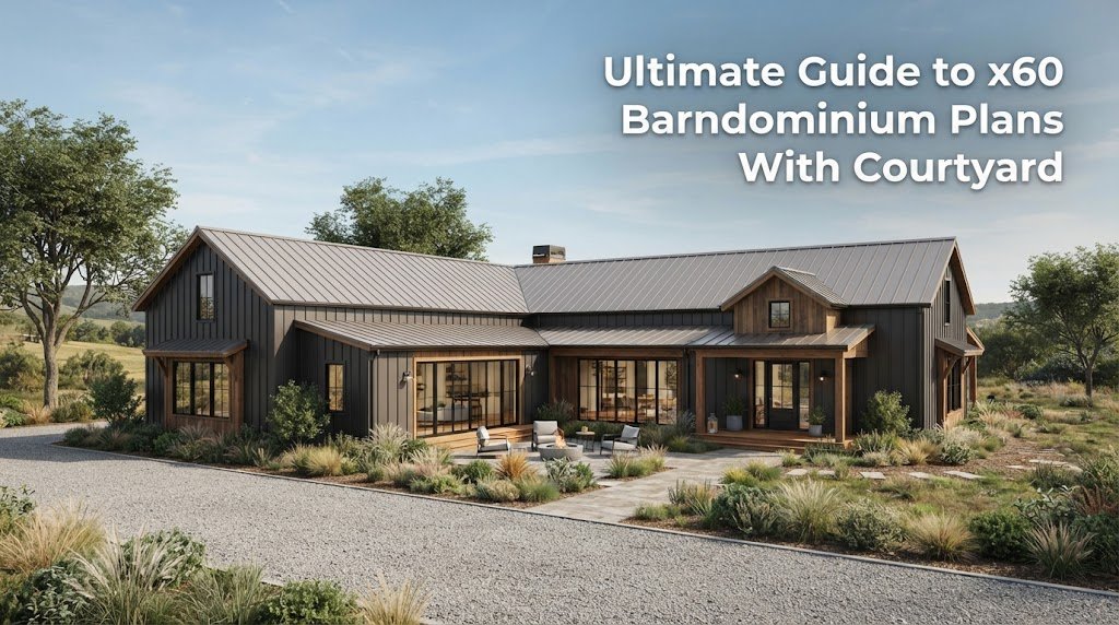 Discover Stunning x60 Barndominium Plans with Courtyards