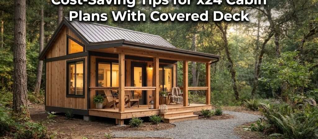 Cost-Saving Tips for Your x24 Cabin Plans with Covered Deck