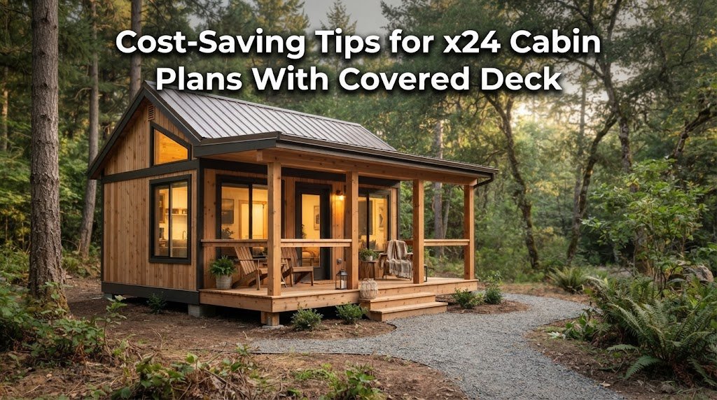 Cost-Saving Tips for Your x24 Cabin Plans with Covered Deck