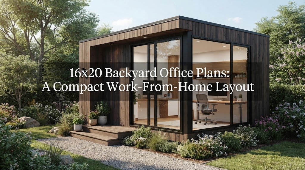 16×20 Backyard Office Plans: A Compact Work-From-Home Layout