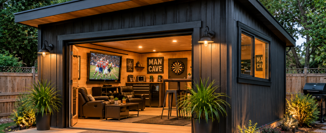Man Cave Shed Plans: 4 Smart Layouts for Small Spaces
