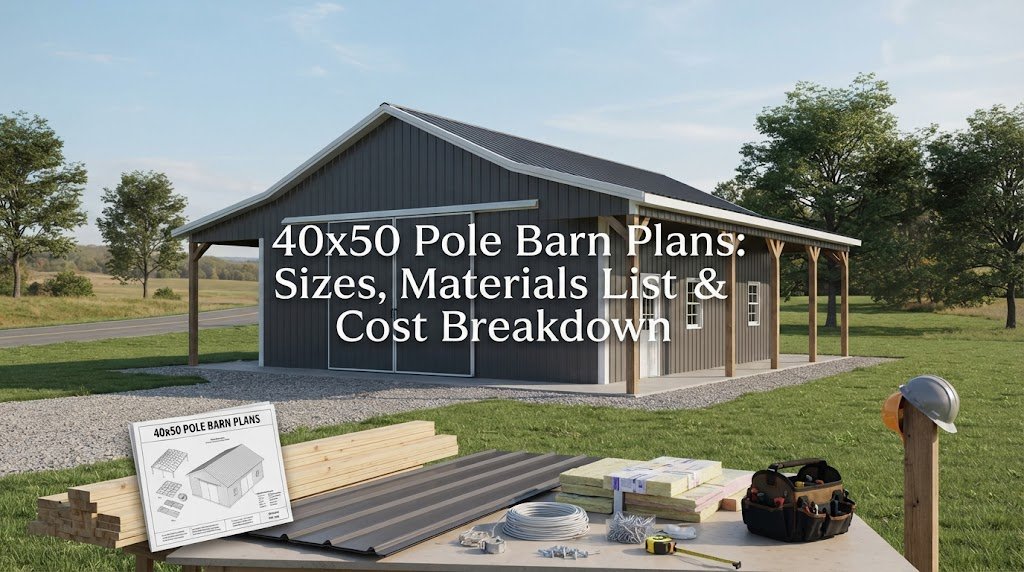 40×50 Pole Barn Plans: Sizes, Materials List & Cost Breakdown