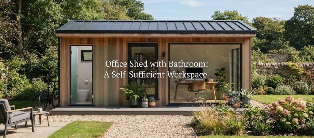 Office Shed with Bathroom: A Self-Sufficient Workspace