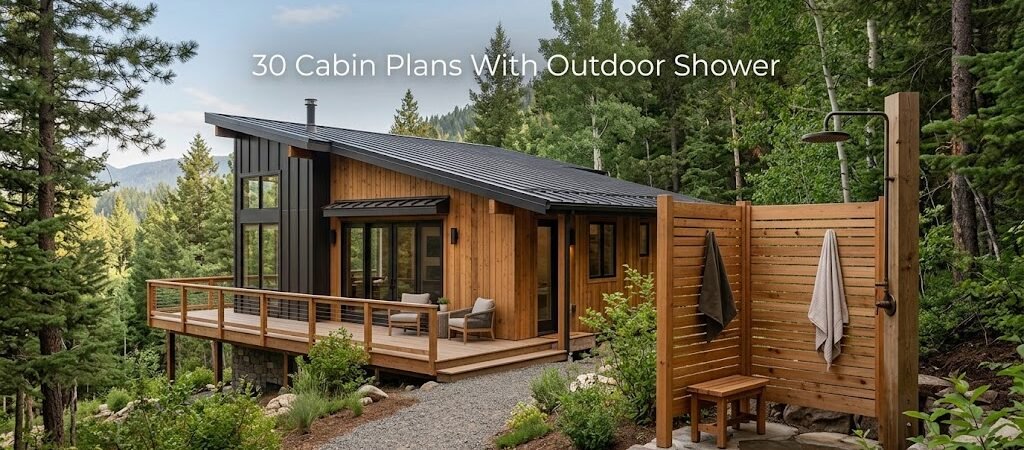 30 Cabin Plans Featuring Outdoor Showers for Your Home