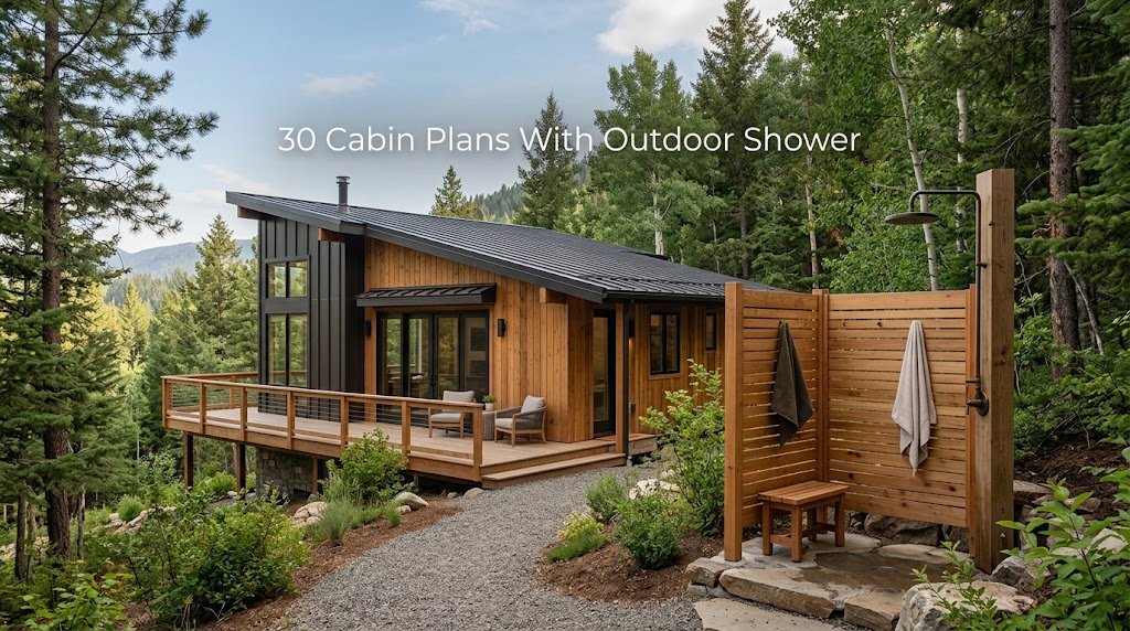 30 Cabin Plans Featuring Outdoor Showers for Your Home