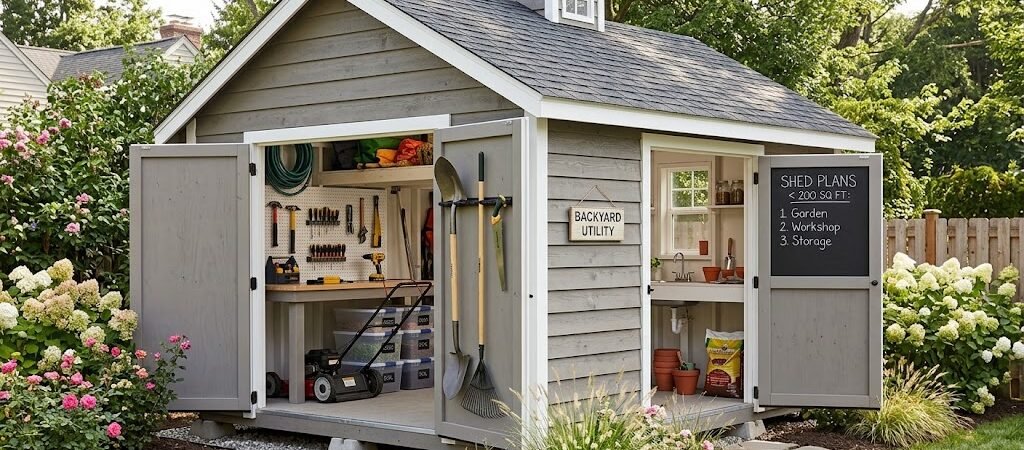 Shed Plans Under 200 Sq Ft: Optimize Your Backyard Space