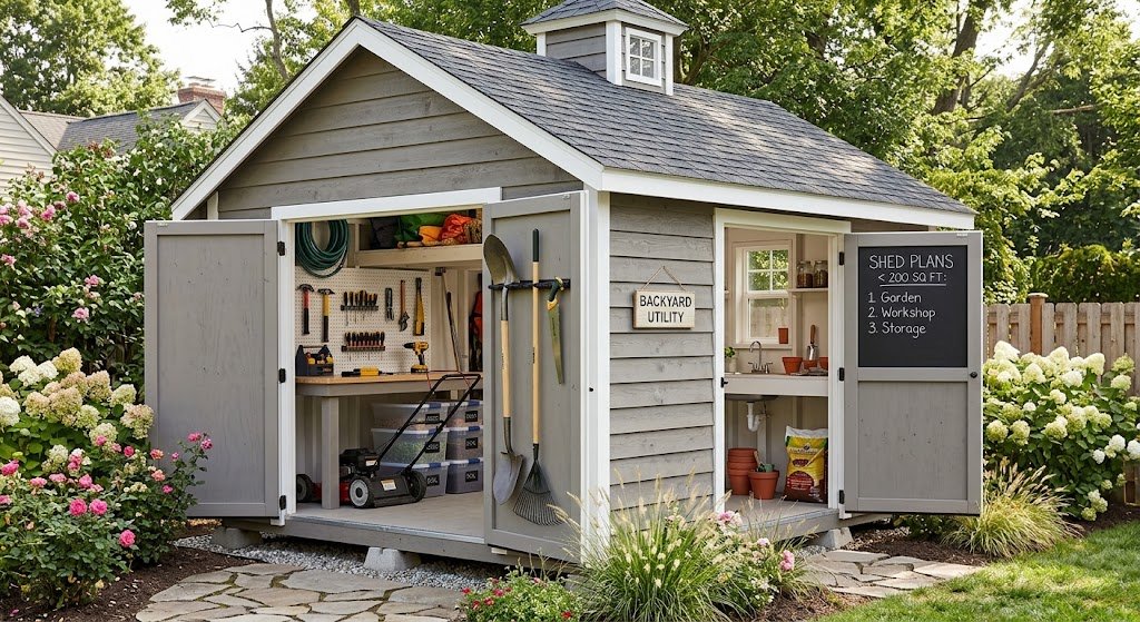 Shed Plans Under 200 Sq Ft: Optimize Your Backyard Space
