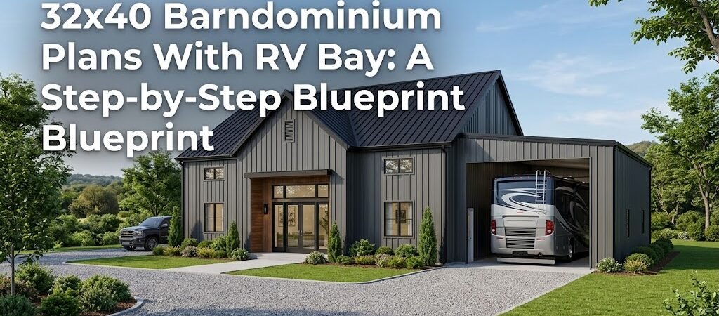 32×40 Barndominium Plans with RV Bay: Efficient Living Space