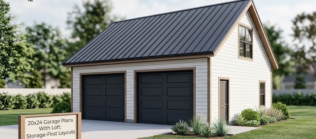 20×24 Garage Plans with Loft for Optimal Storage Solutions