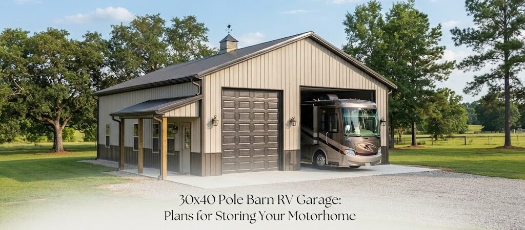 30×40 Pole Barn RV Garage: Plans for Storing Your Motorhome
