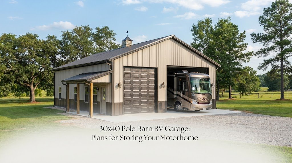 30×40 Pole Barn RV Garage: Plans for Storing Your Motorhome