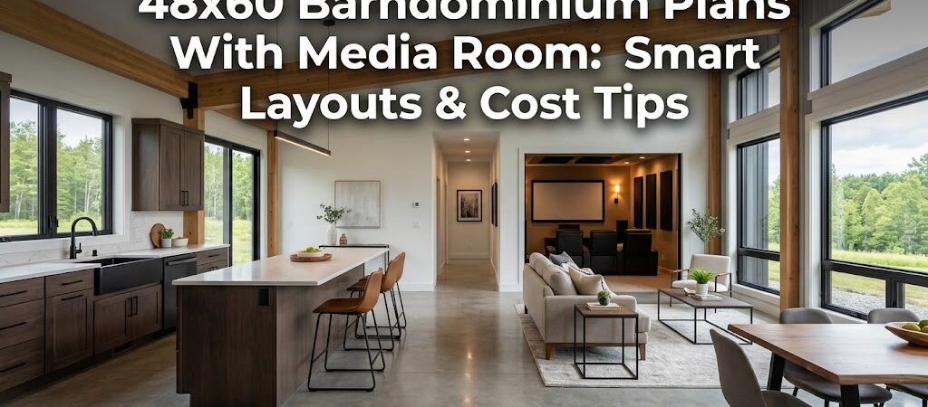 48×60 Barndominium Plans with Media Room: Smart Layouts