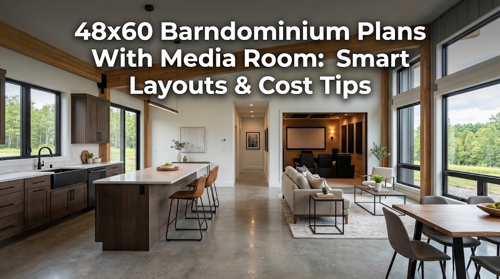 48×60 Barndominium Plans with Media Room: Smart Layouts