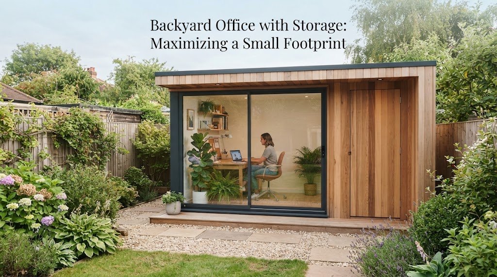 Backyard Office with Storage: Maximizing a Small Footprint