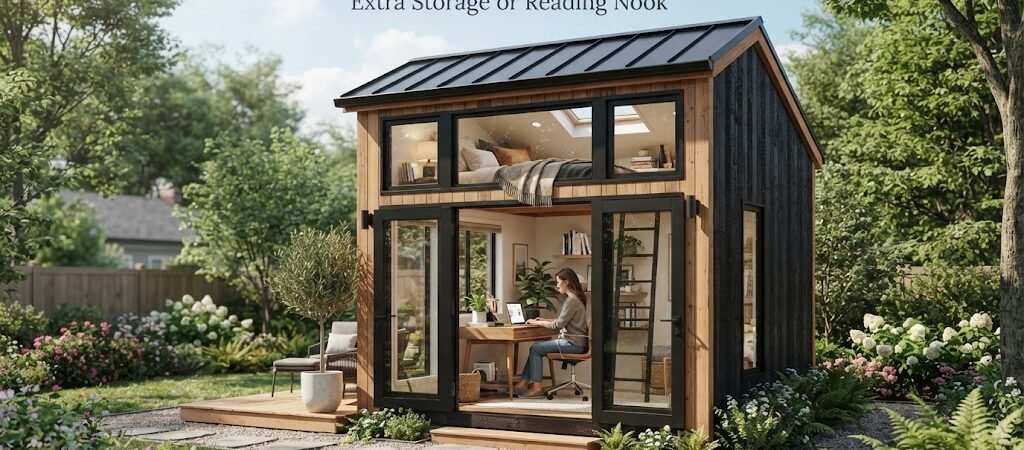 Office Shed with Loft: Extra Storage or Reading Nook