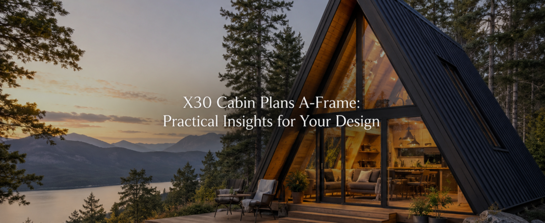 X30 A-Frame Cabin Plans: Efficient Design Insights