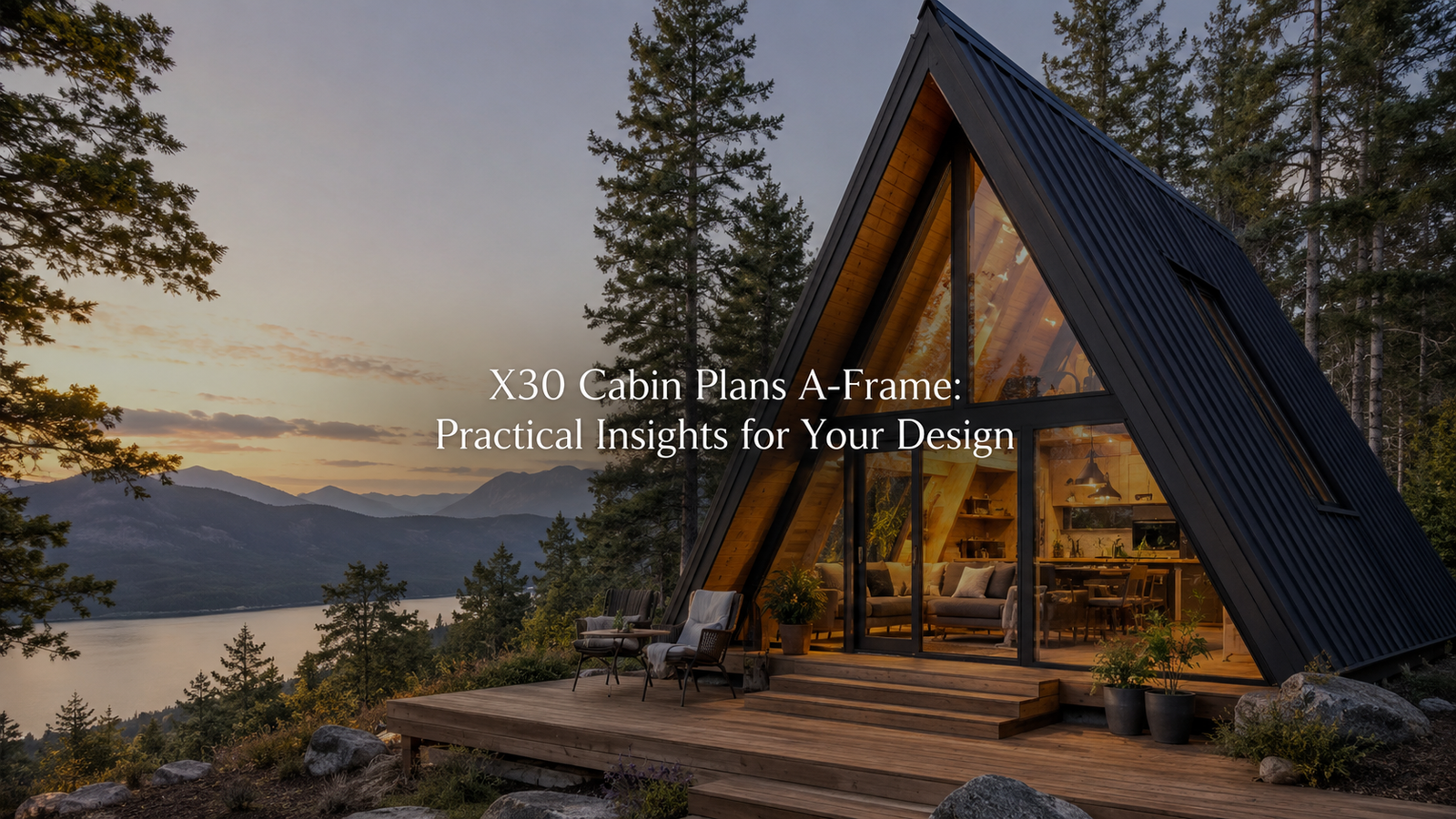 X30 A-Frame Cabin Plans: Efficient Design Insights