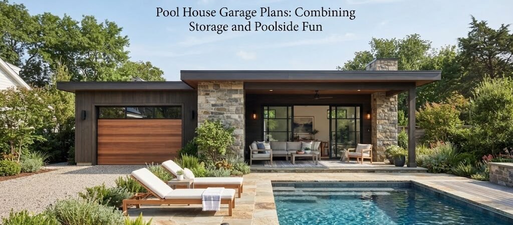 Pool House Garage Plans: Combining Storage and Poolside Fun