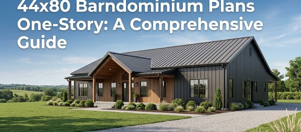 44×80 Barndominium Plans: One-Story Living Options