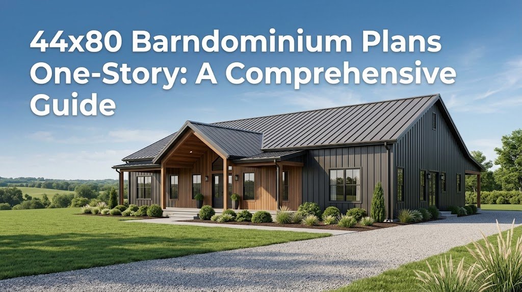 44×80 Barndominium Plans: One-Story Living Options