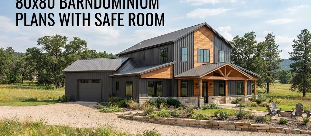 80×80 Barndominium Plans With Safe Room: A Homeowner’s Guide