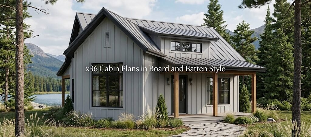x36 Cabin Plans: Board and Batten Style Overview