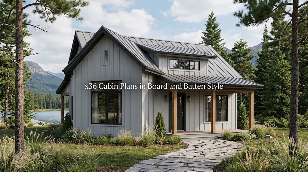 x36 Cabin Plans: Board and Batten Style Overview