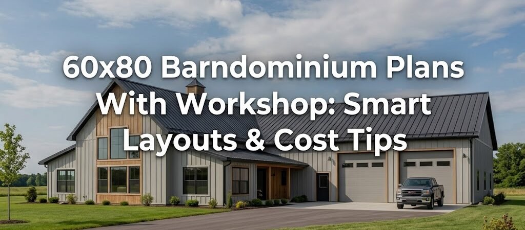 60×80 Barndominium Plans: Maximize Living and Workshop Space