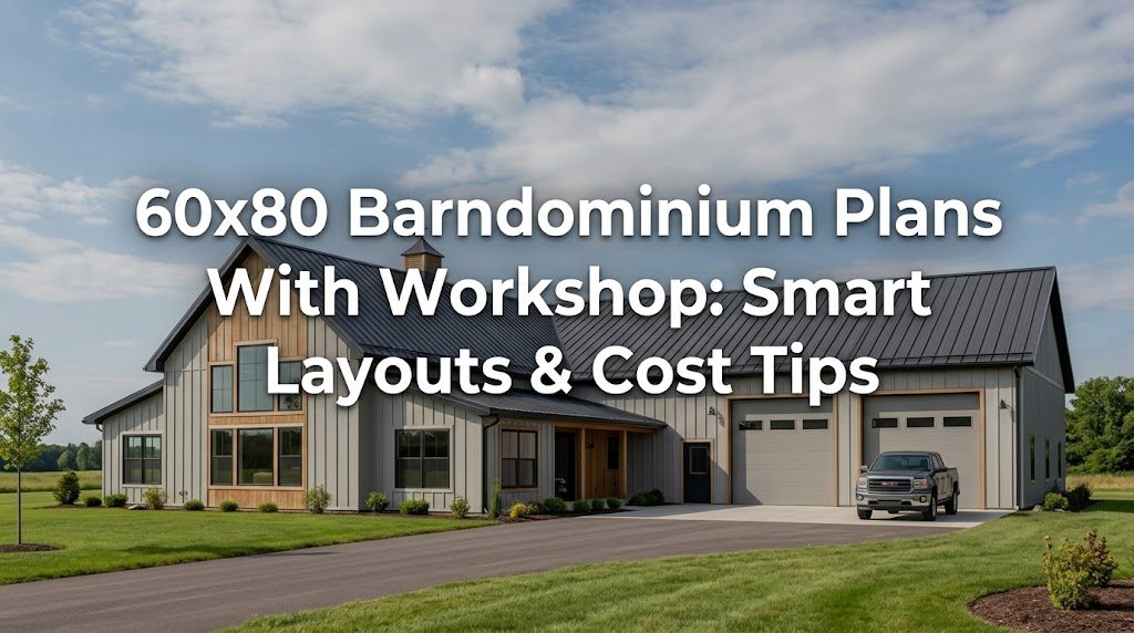 60×80 Barndominium Plans: Maximize Living and Workshop Space