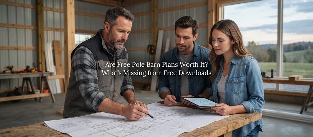Are Free Pole Barn Plans Worth It? What’s Missing from Free Downloads