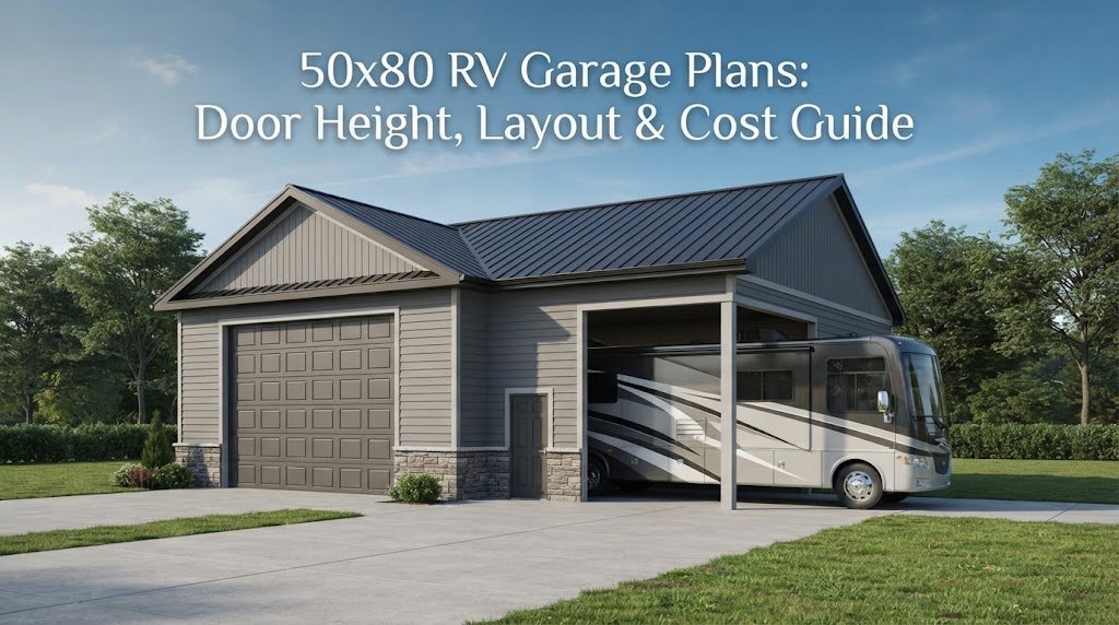 50×80 RV Garage Plans: Door Height, Layout & Cost Guide