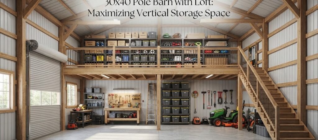 30×40 Pole Barn with Loft: Maximizing Vertical Storage Space