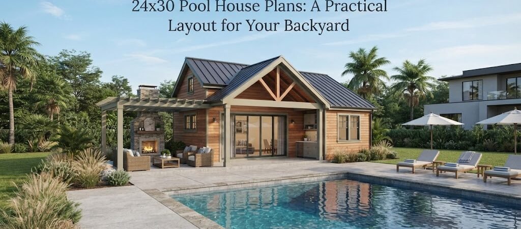 24×30 Pool House Plans: A Practical Layout for Your Backyard