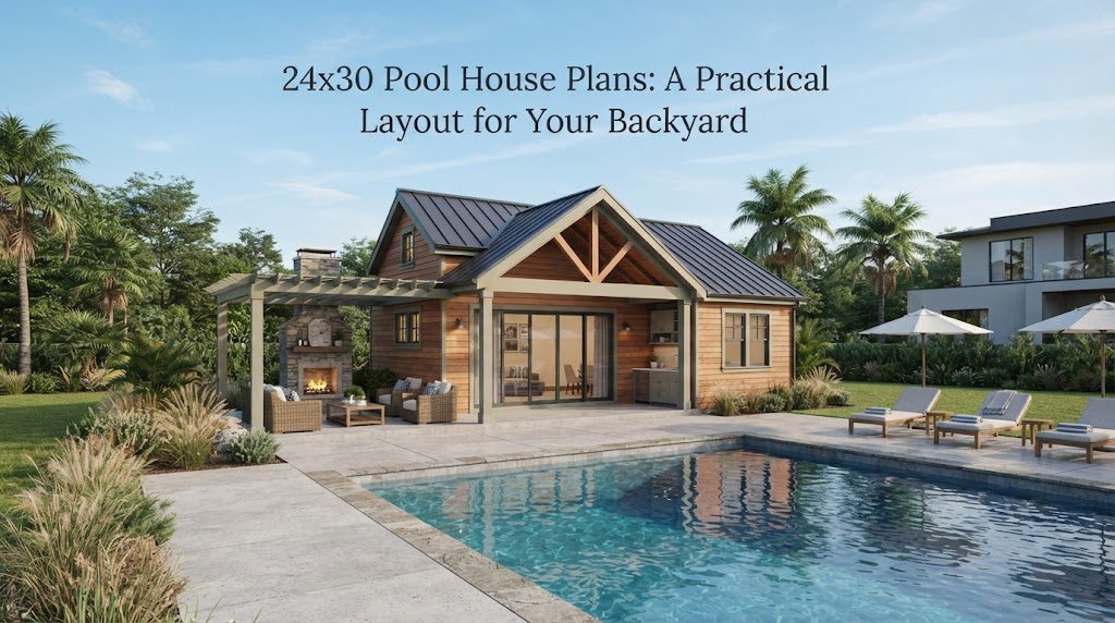 24×30 Pool House Plans: A Practical Layout for Your Backyard