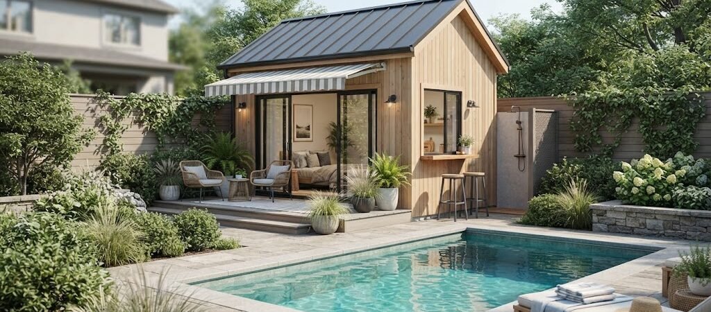 Small Pool Cabana Plans for Tight Backyard Spaces