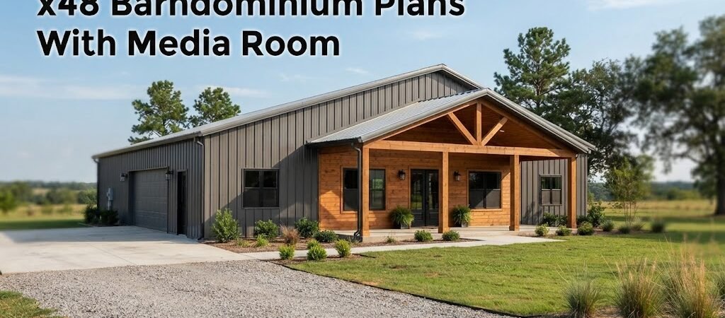 32×48 Barndominium Plans Featuring Media Rooms
