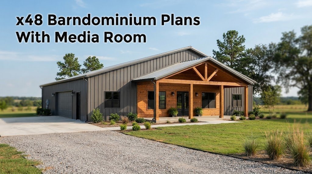 32×48 Barndominium Plans Featuring Media Rooms