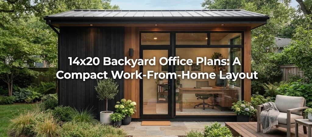 14×20 Backyard Office Plans: A Compact Work-From-Home Layout