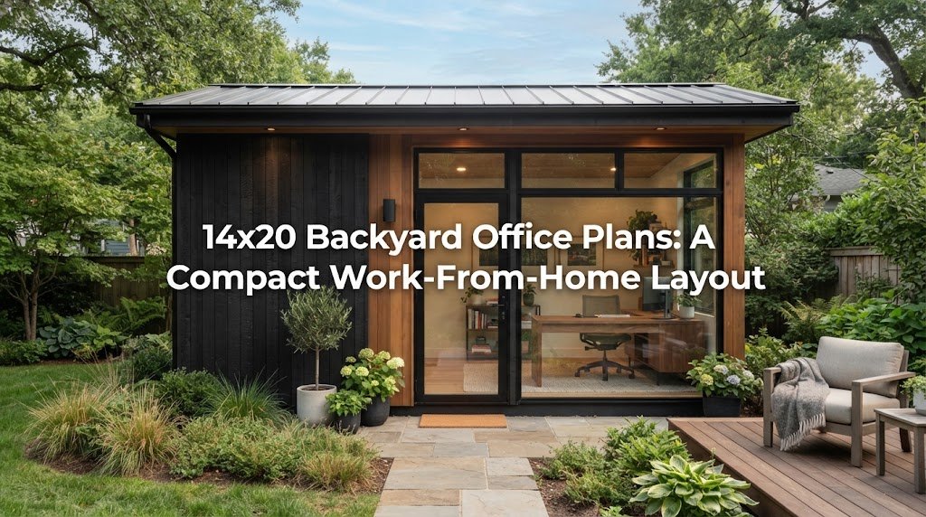 14×20 Backyard Office Plans: A Compact Work-From-Home Layout