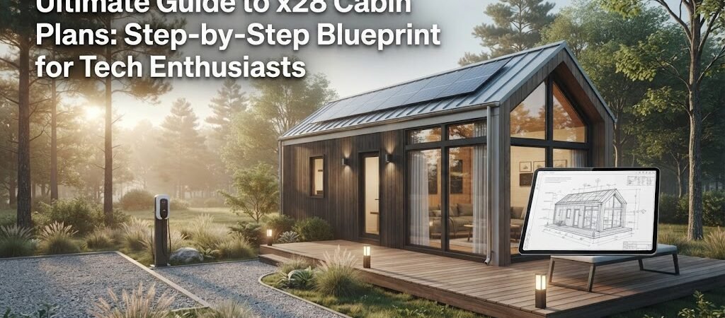 Tech-Focused x28 Cabin Plans for Modern Homeowners