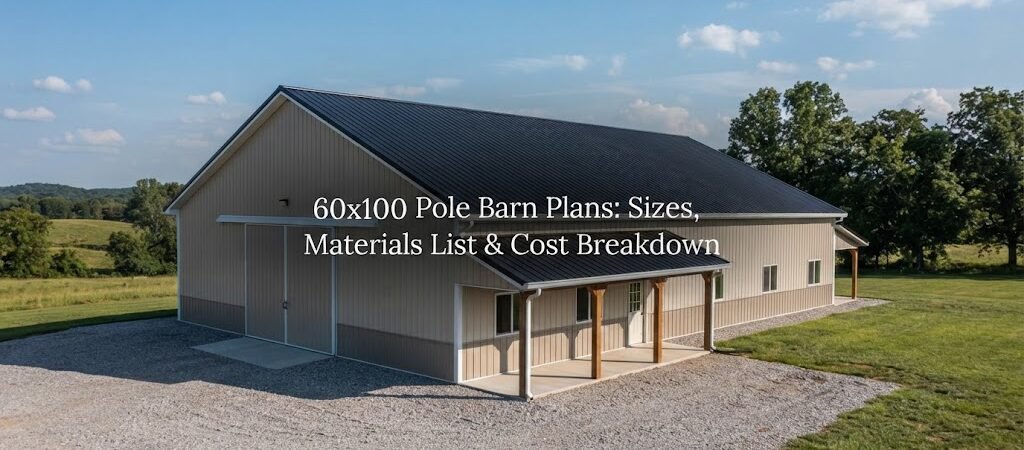 60×100 Pole Barn Plans: Sizes, Materials List & Cost Breakdown