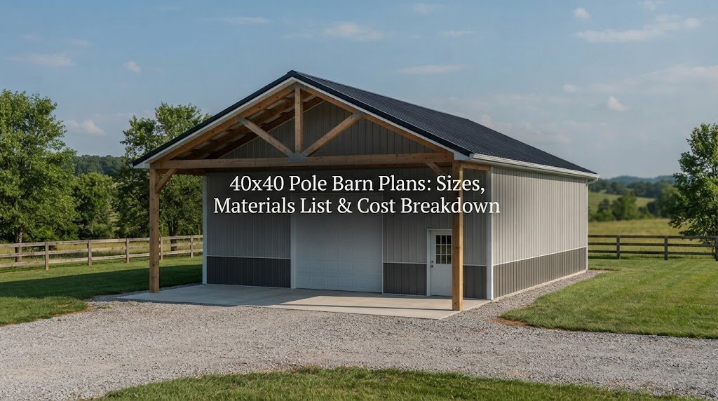 40×40 Pole Barn Plans: Sizes, Materials List & Cost Breakdown