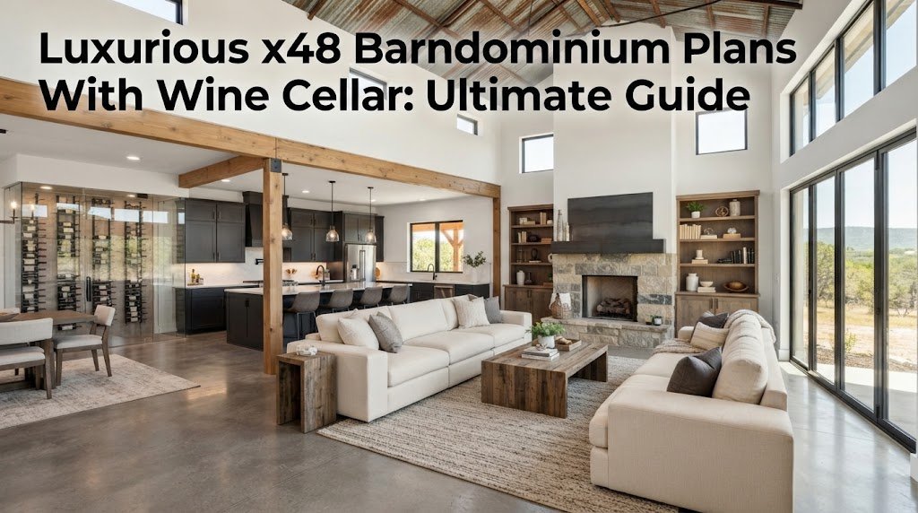 Luxurious Barndominium Plans with Wine Cellar: Explore Now